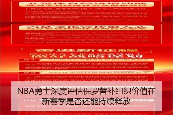 NBA勇士深度评估保罗替补组织价值在新赛季是否还能持续释放